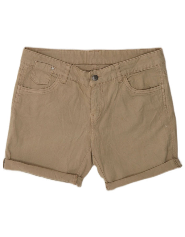 Lacoste Damen Jeansshorts Größe 42 Groß W32 Khaki Baumwolle