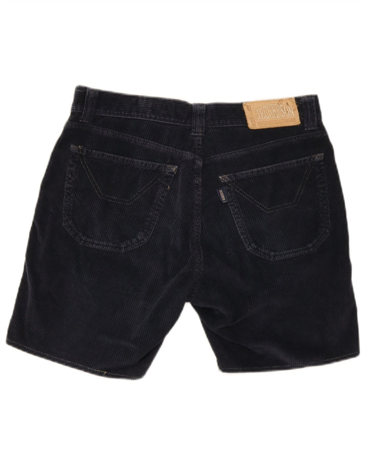 Jeckerson Herren-Cord-Shorts W33, mittelmarineblaue Baumwolle