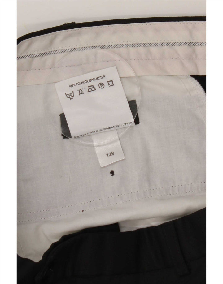 Marks & Spencer Damen St. Michael Pegged Anzughose W38 L29 Schwarz
