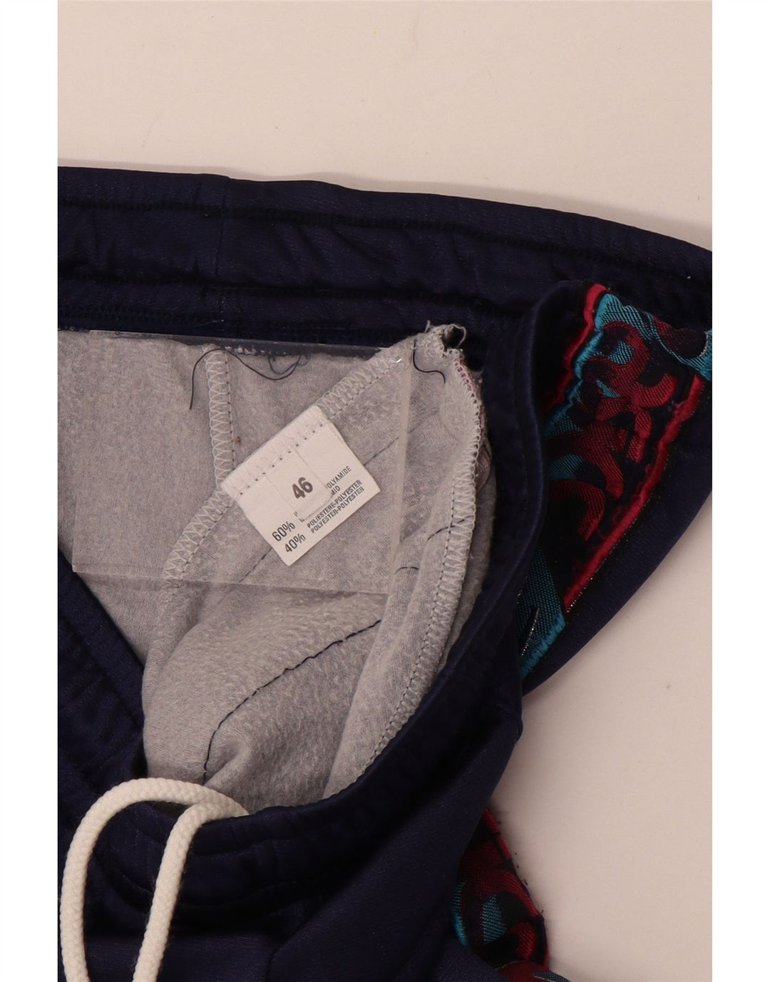 ASICS Damen Grafik-Trainingshose IT 46 Large Marineblau Polyamid