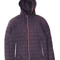 Tommy Hilfiger Herren-Jacke mit Kapuze, gepolstert, UK 36, Größe S, Marineblau, Polyester