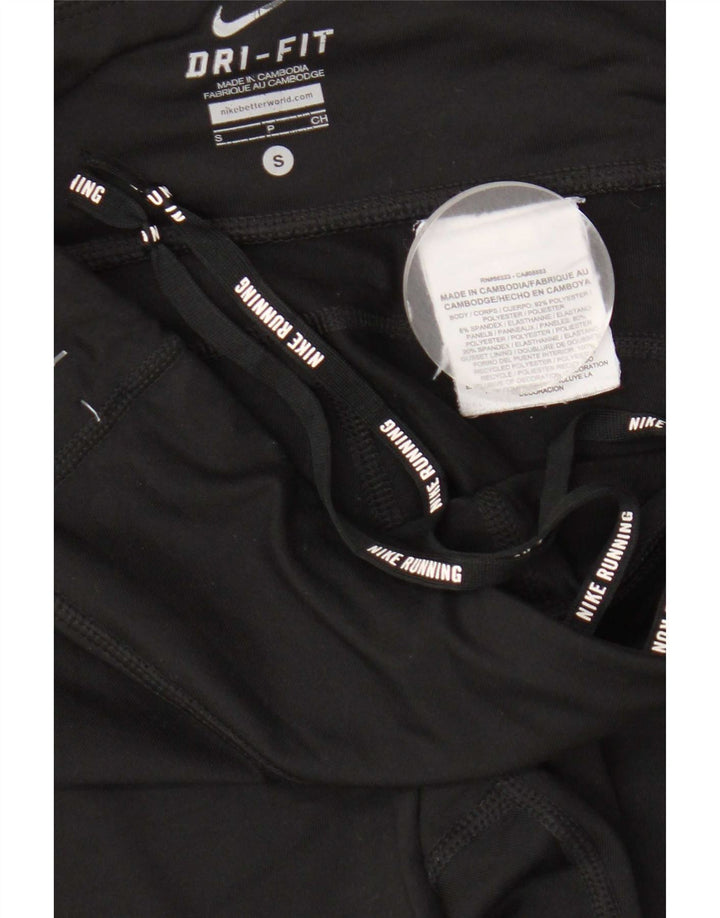 Nike Damen Dri Fit Leggings UK 10 Small Schwarz Polyester