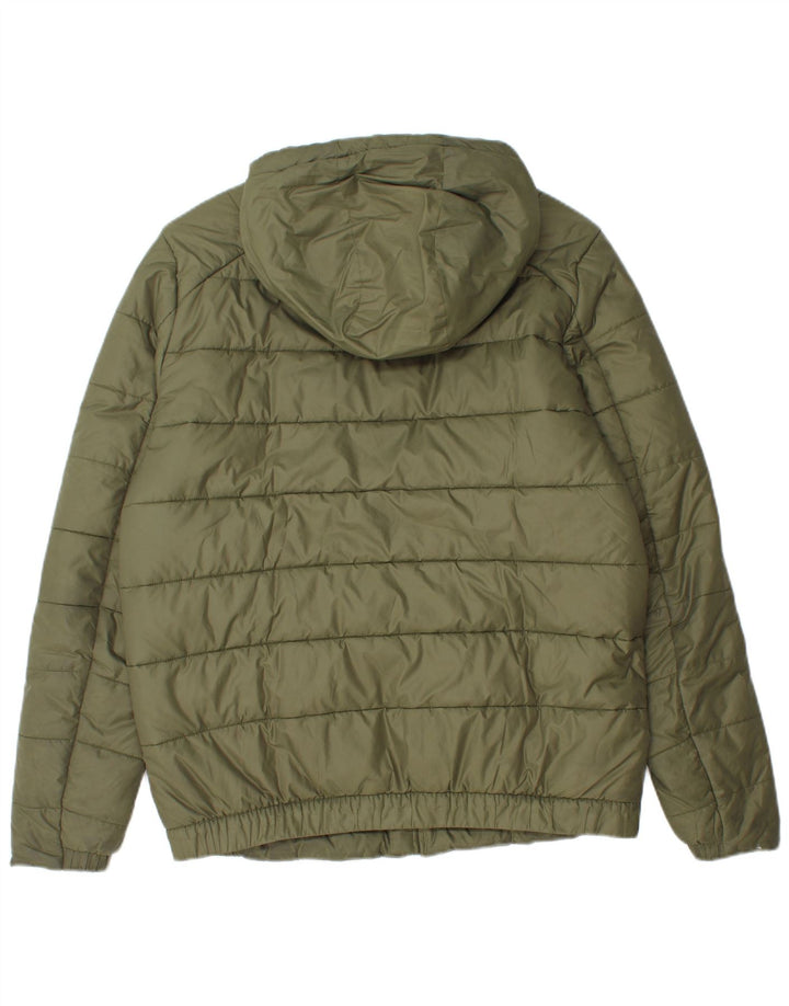 Nike Herren-Kapuzenjacke, wattiert, UK 38, Mittel-Khaki, Polyester