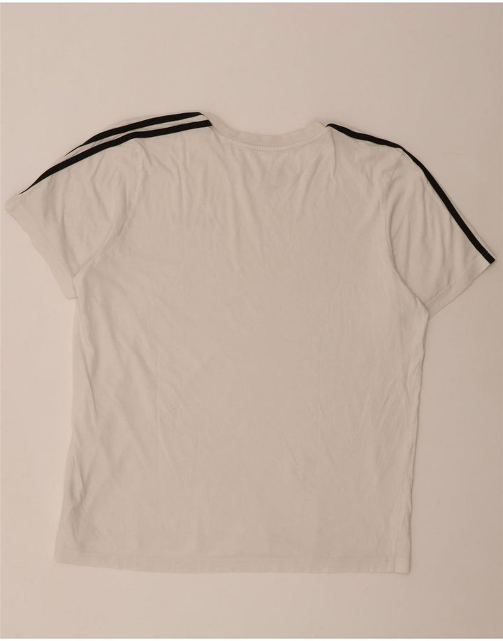 Adidas Herren T-Shirt Top XL Weiß Baumwolle