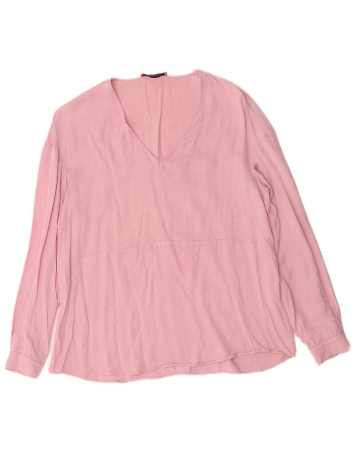 Max & Co. Langarm-Blusenoberteil für Damen, Gr. 16, Rosa