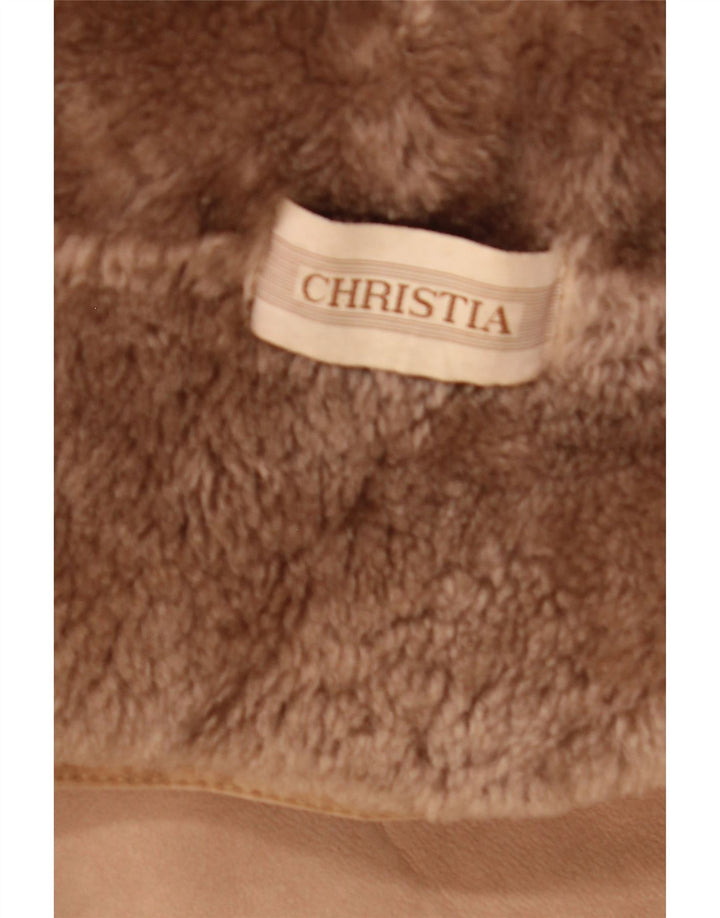 Christia Damen Lammfelljacke UK 20 2XL Beige