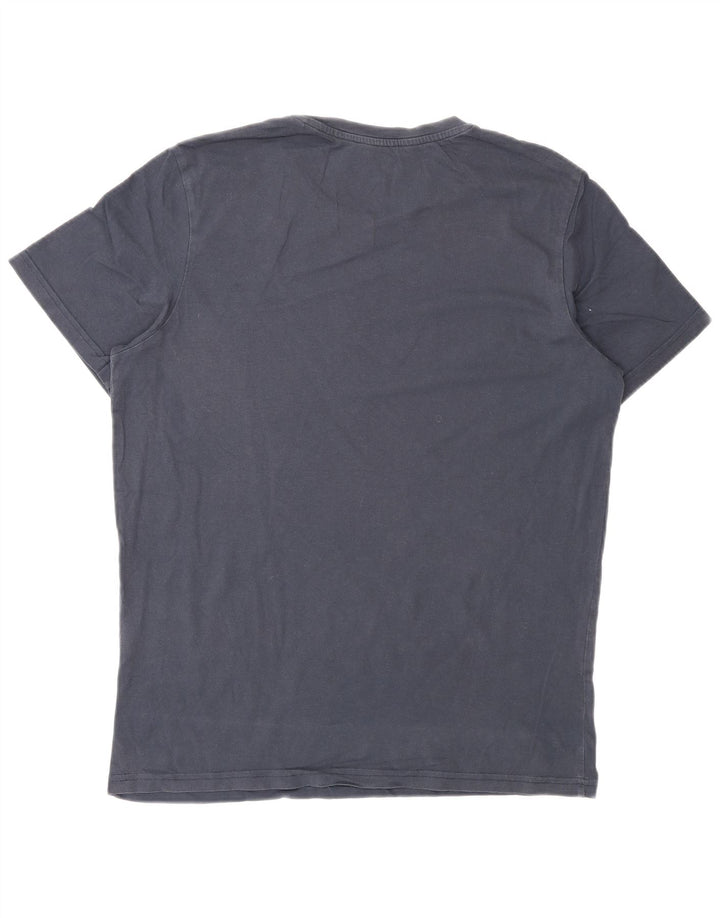 Jack & Jones Herren-T-Shirt-Oberteil aus Baumwolle in mittlerem Marineblau