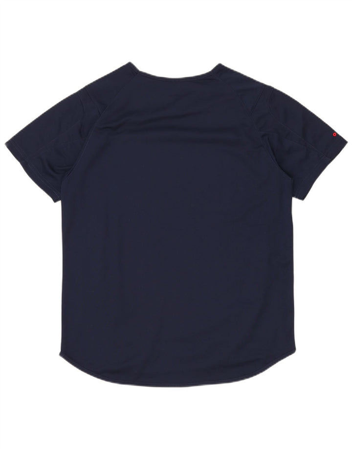 FILA Herren T-Shirt Top Small Marineblau Polyester