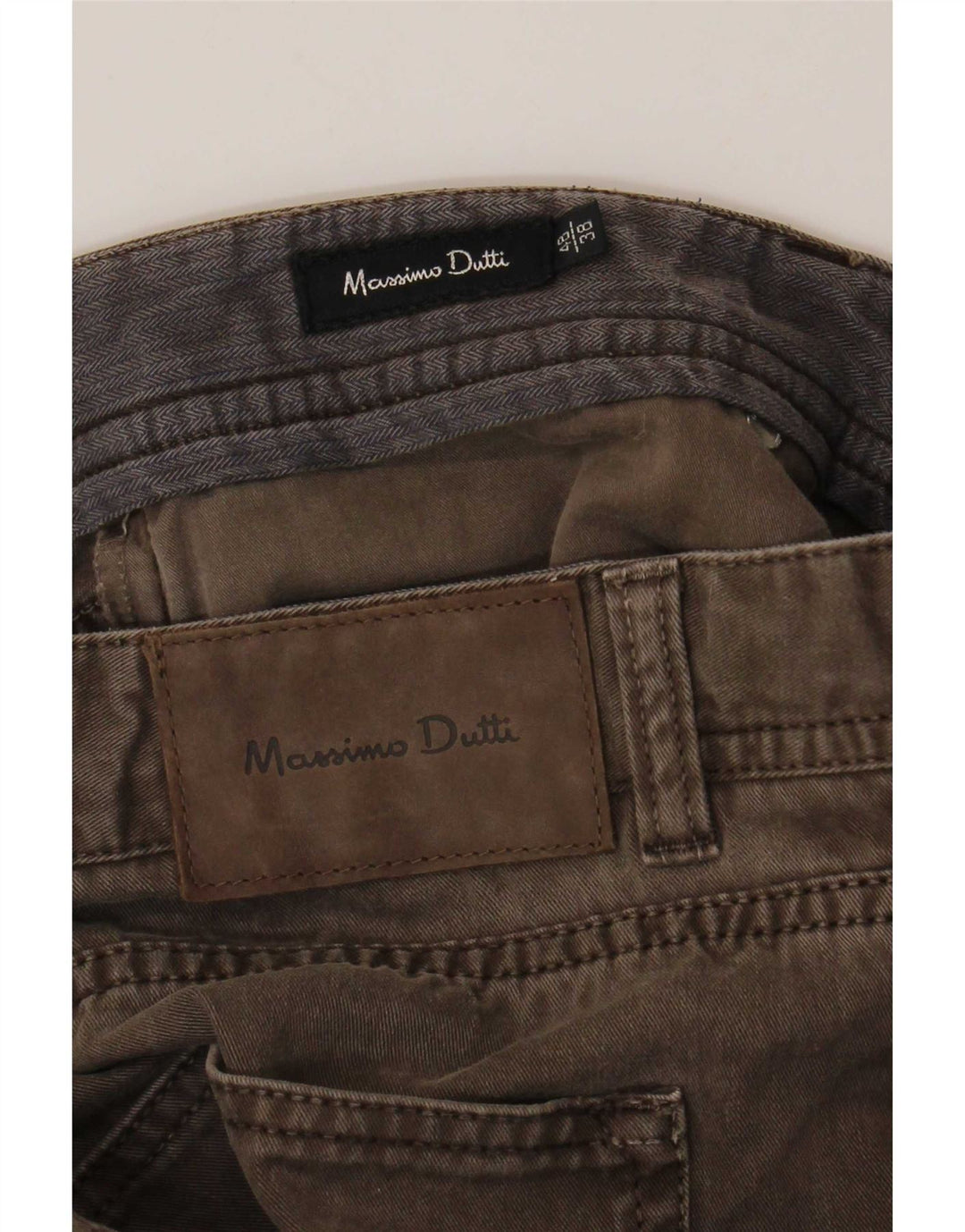 Massimo Dutti Herren Straight Jeans EU 48 XL W38 L29 Braun
