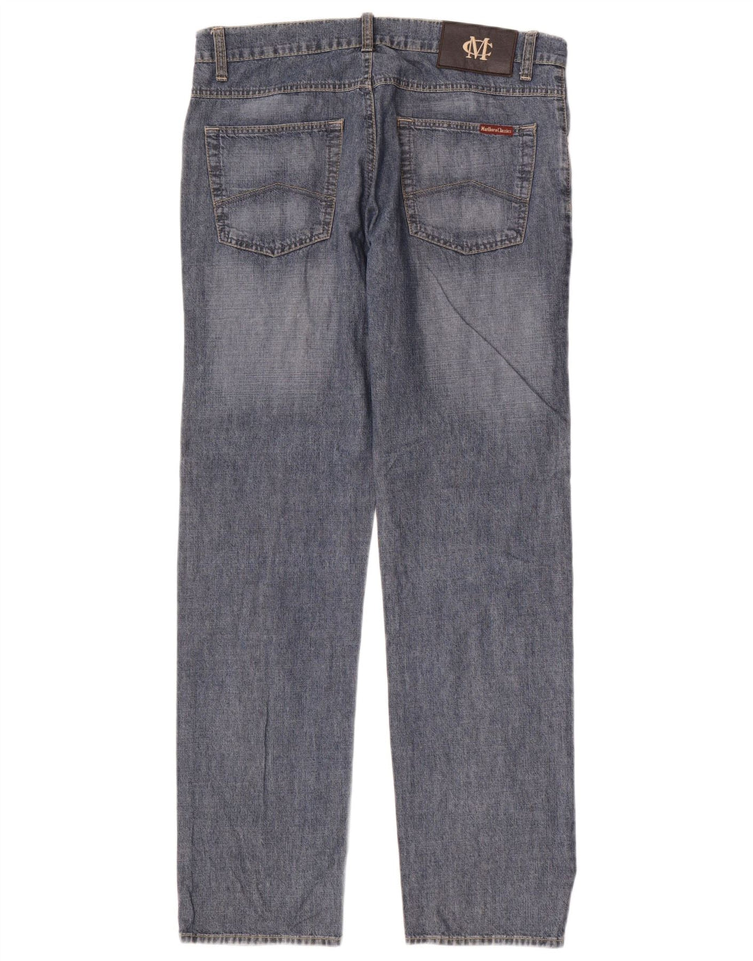 Marlboro Classics Herren Straight Jeans W33 L32 Blaue Baumwolle