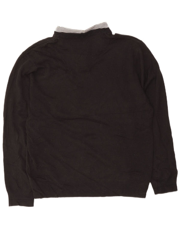 Pierre Cardin Herren Rollkragenpullover Pullover XL Schwarz Acryl