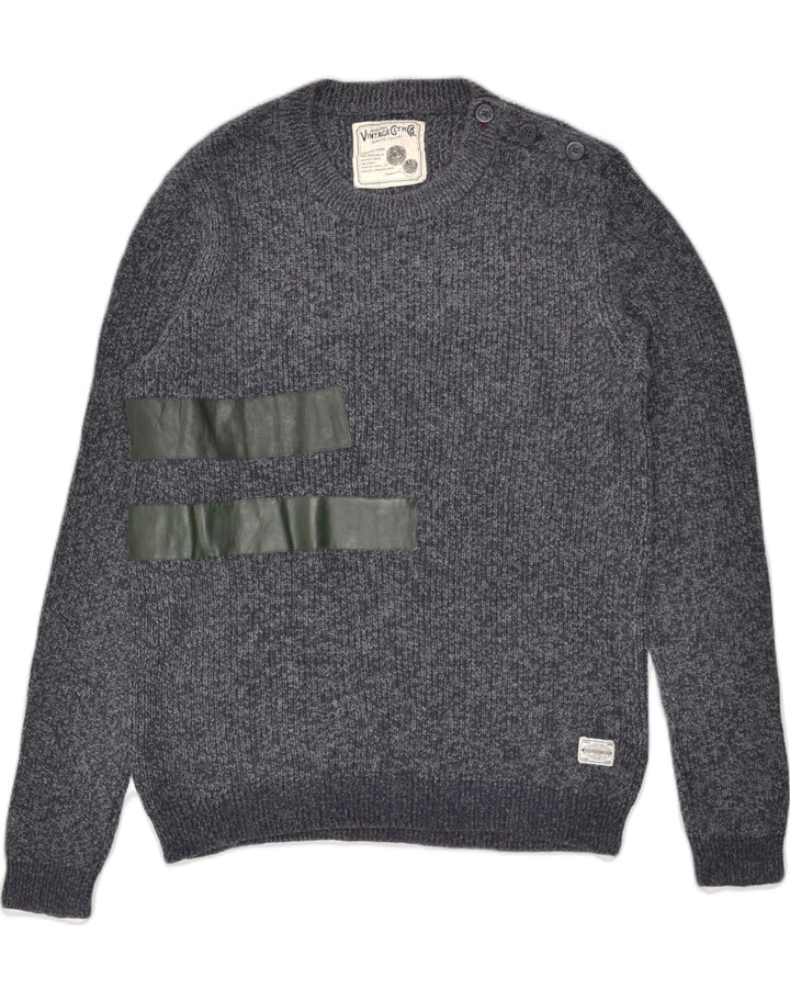 JACK & JONES Mens Crew Neck Jumper Sweater Small Grey Cotton | Vintage Jack & Jones | Thrift | Second-Hand Jack & Jones | Used Clothing | Messina Hembry 