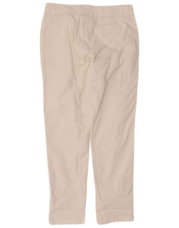 M&Co Damen Slim Chinohose UK 14 Large W34 L29 Weiße Baumwolle