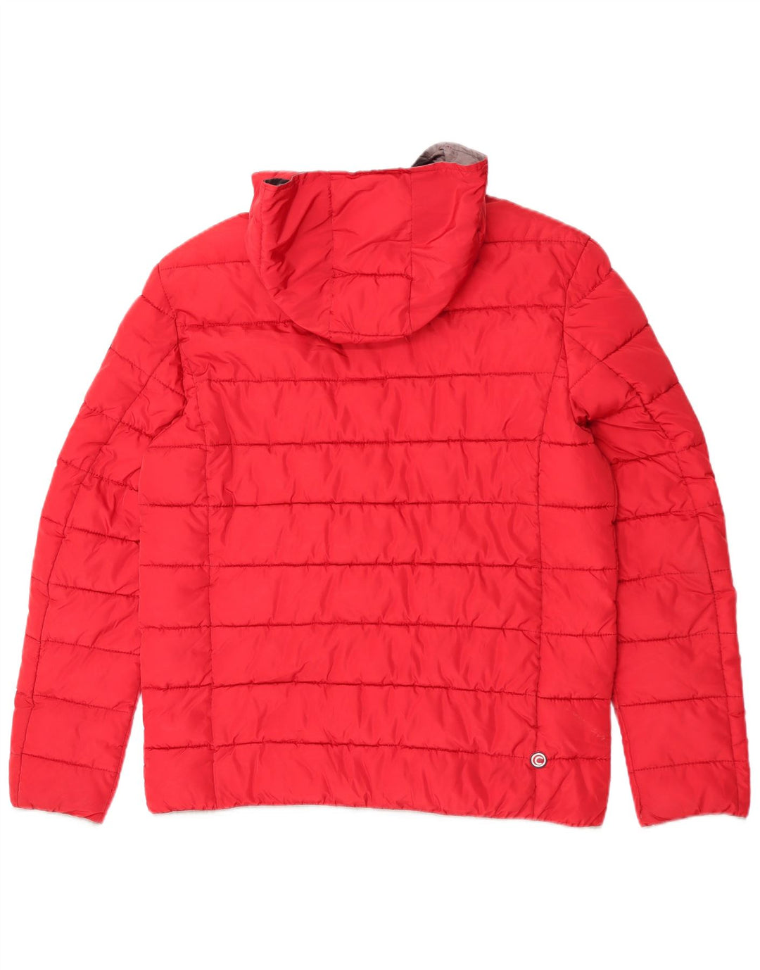 Colmar Wattierte Jungenjacke mit Kapuze, 15–16 Jahre, 2XL, rotes Polyester