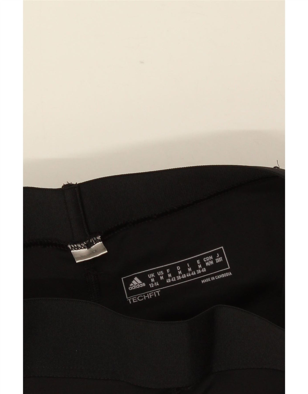 ADIDAS Damen Graphic Capri Leggings UK 12/14 Medium Schwarz