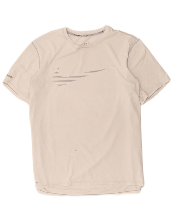 Nike Herren Dri Fit Graphic T-Shirt Top XL Weiß Polyester