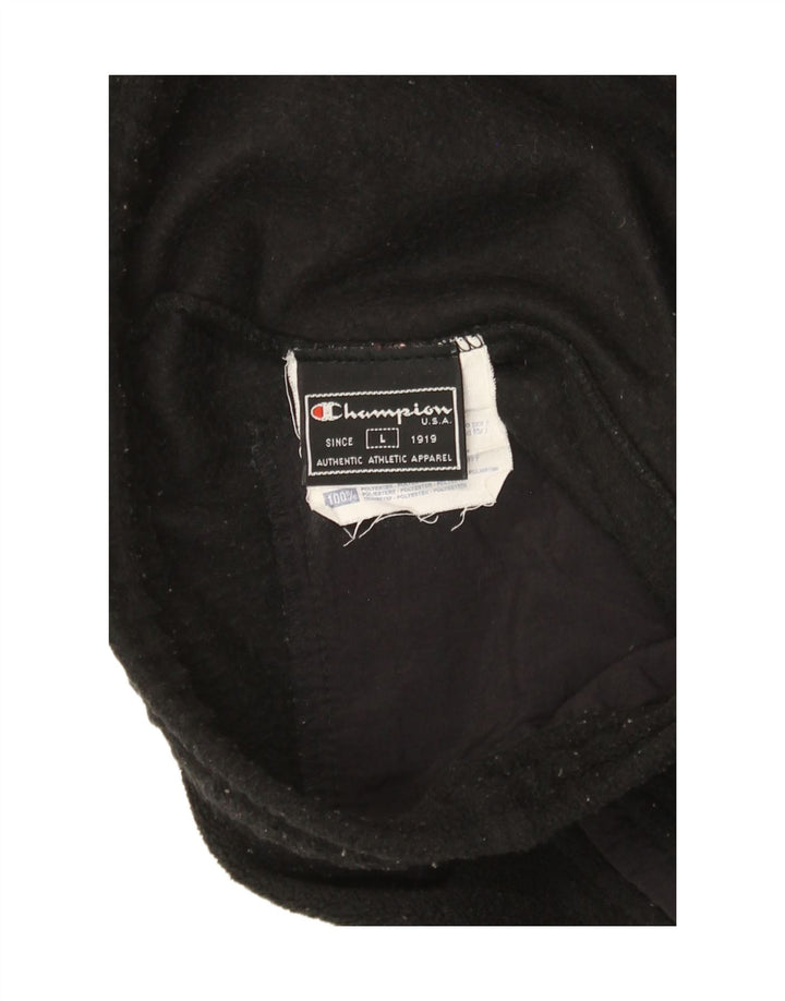 Champion Fleece-Trainingshose für Herren, Größe L, Schwarz, Polyester