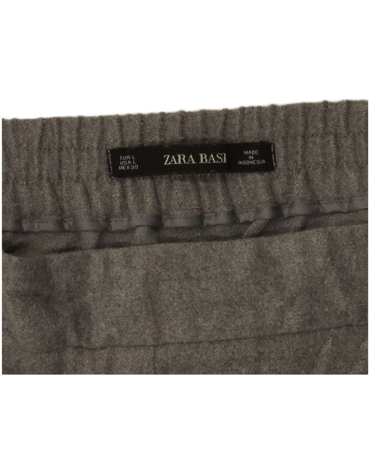 Kurze Hose von Zara für Damen, Größe L, W30, L25, Grau