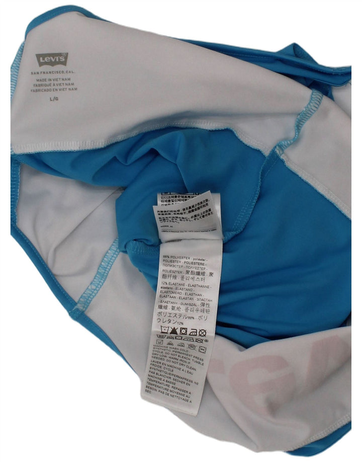 Levi's Damen-Bademode mit Grafik, groß, blau, Polyester, Sport