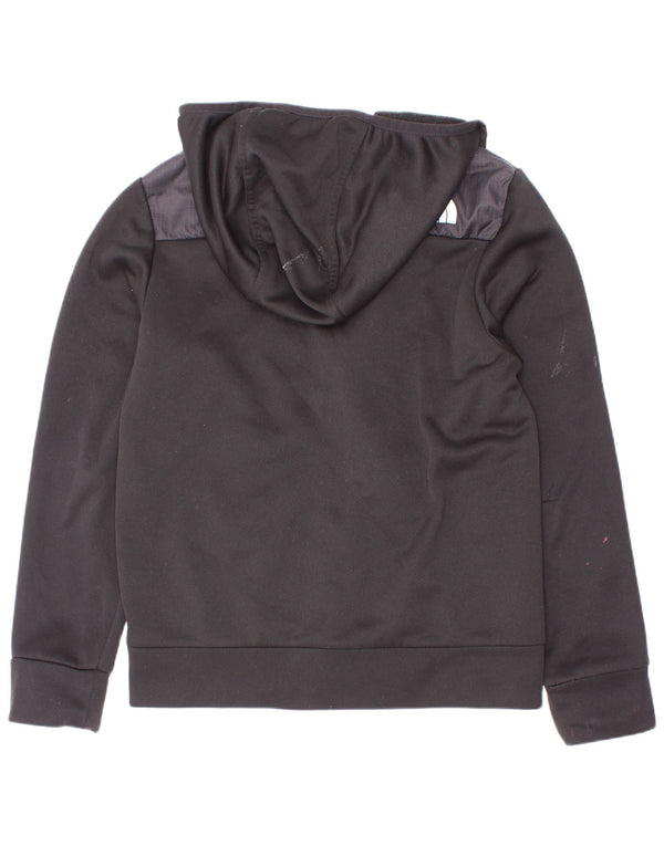 The North Face Jungen-Kapuzenpullover mit Reißverschluss, 9–10 Jahre, Mittelschwarz, Farbblock