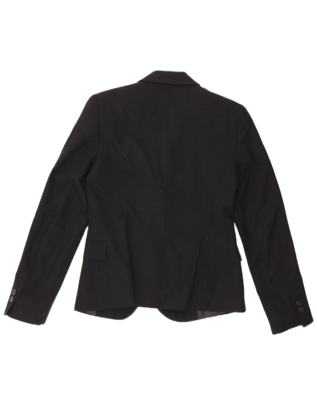 Zara Damen 1-Knopf-Blazerjacke EU 36 XS Schwarz Polyester