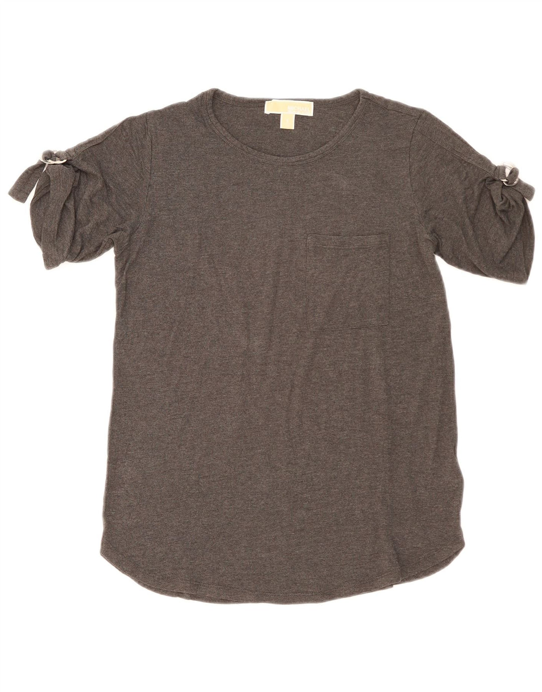 Michael Kors Damen T-Shirt Top UK 10 Small Graue Viskose