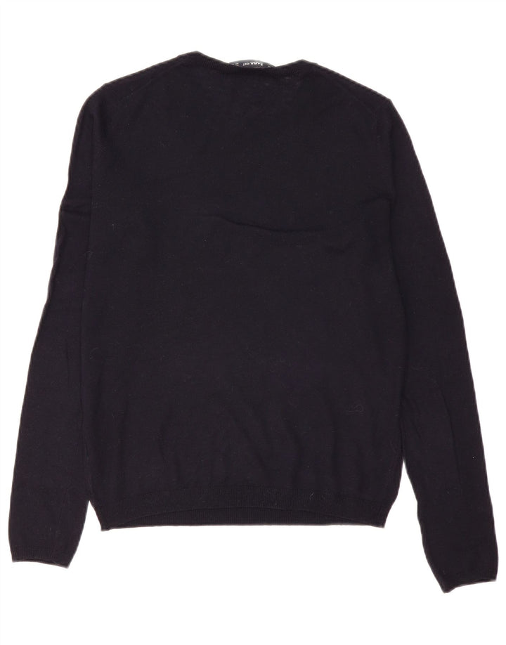 Zara Damen-Pullover mit Rundhalsausschnitt, Gr. 10, Größe S, Schwarz