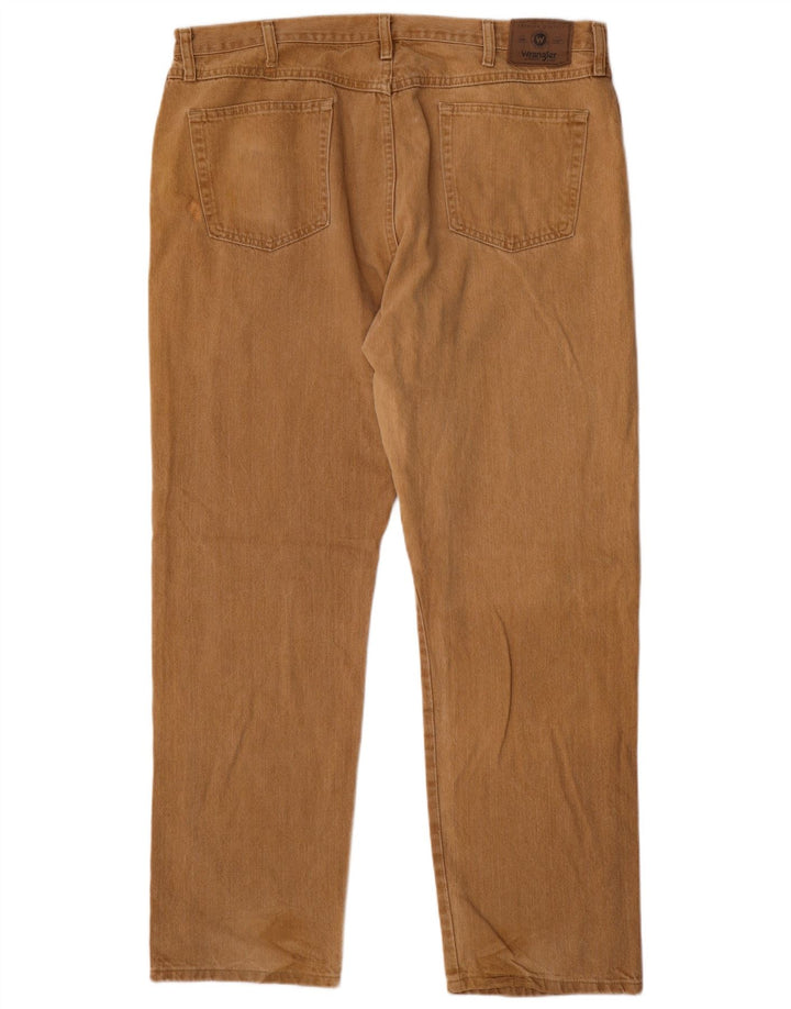 Wrangler Herren Straight Jeans W40 L32 Beige Baumwolle