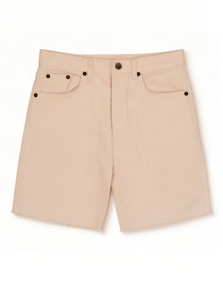 Topshop Damen Jeansshorts W28 Mittelweißes Polyester
