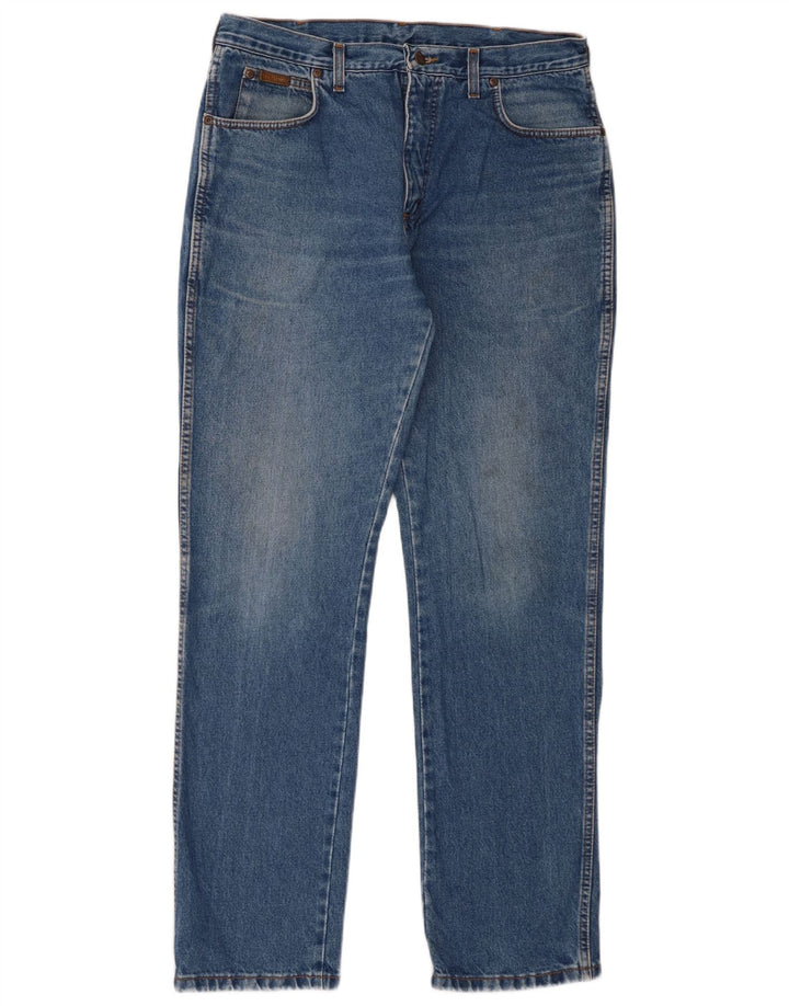 Wrangler Herren Straight Jeans W32 L33 Blau