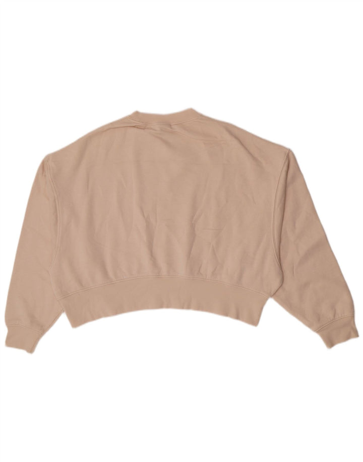 Nike Damen-Sweatshirt in Übergröße, Größe 6, Beige, Baumwolle