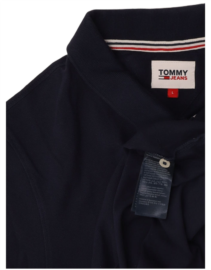 TOMMY HILFIGER Herren Poloshirt Große Marineblaue Baumwolle