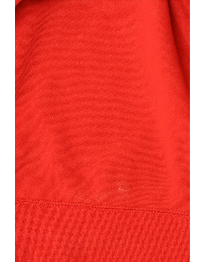 Nike Herren-Sweatshirt mit Grafik, Größe S, rote Baumwolle