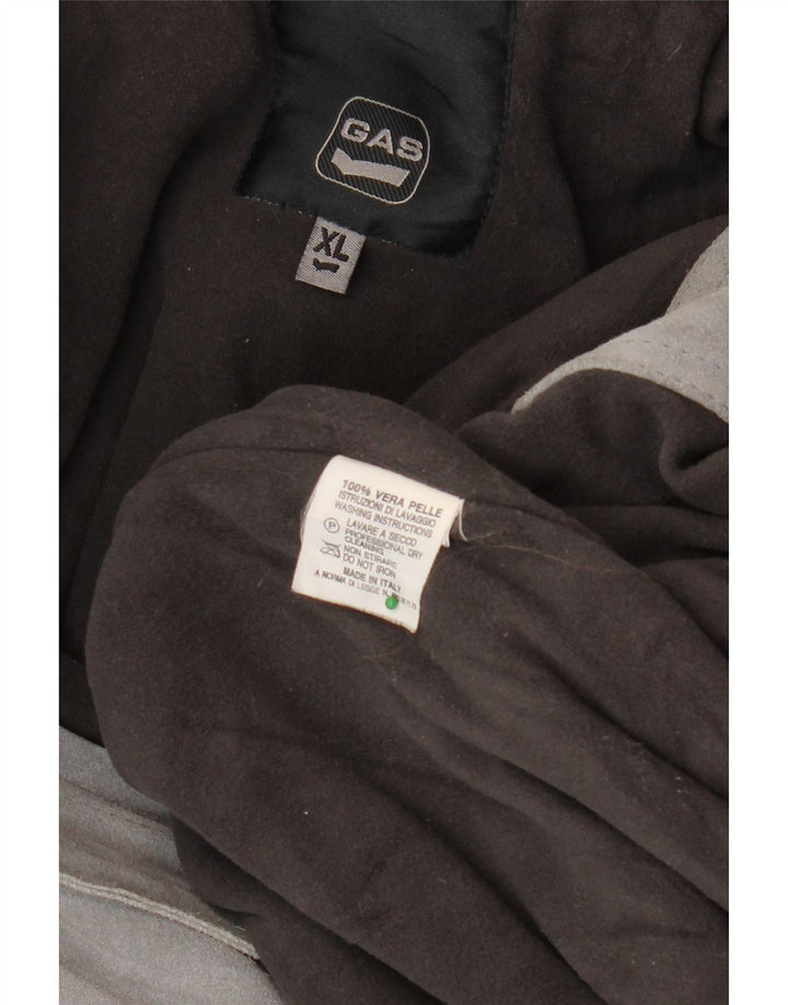 GAS Herren Wildlederjacke UK 42 XL Graues Leder