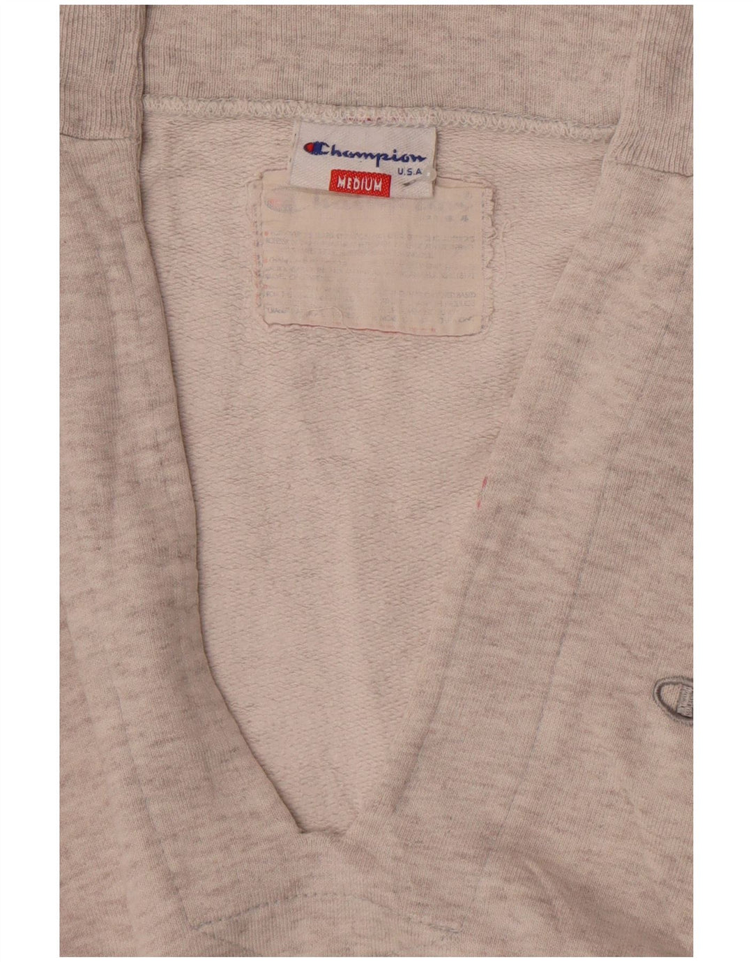 Champion Womens Loose Fit Sweatshirt Pullover UK 14 Mittelgrau meliert