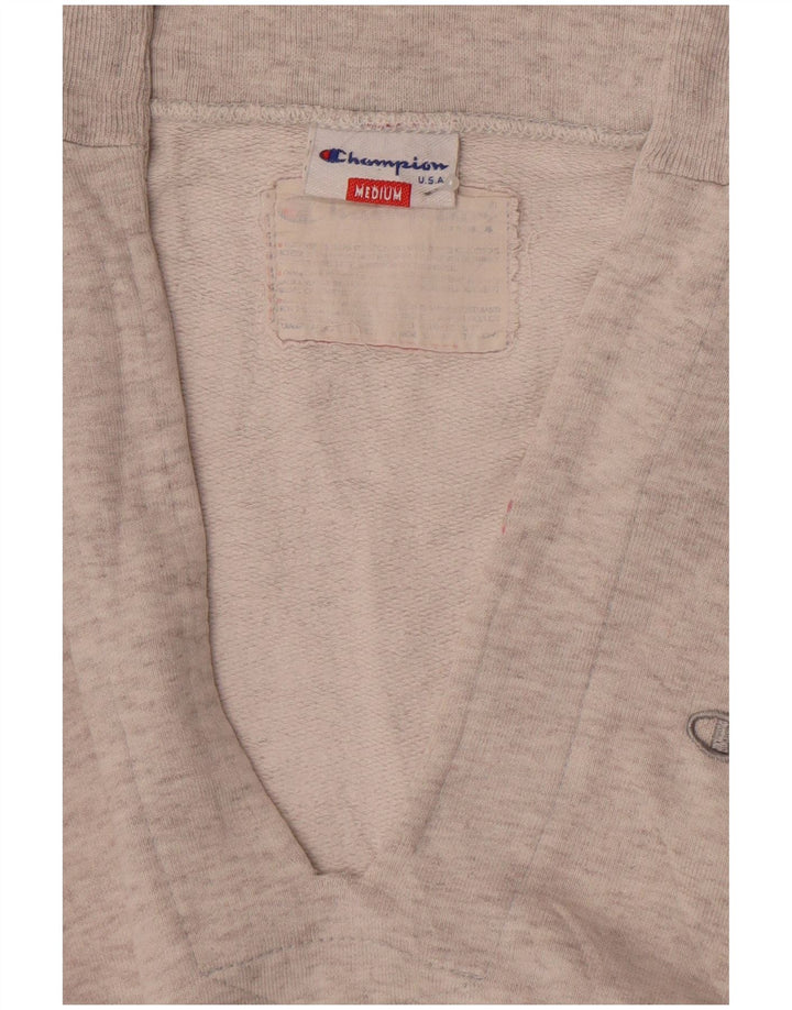 Champion Womens Loose Fit Sweatshirt Pullover UK 14 Mittelgrau meliert