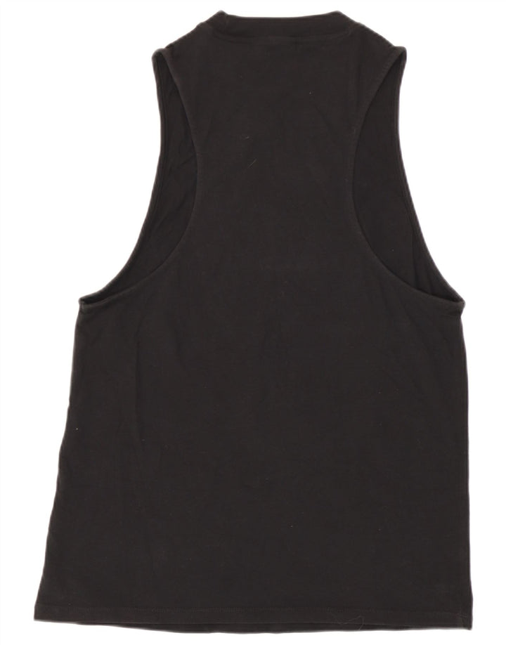 Adidas Damen Graphic Vest Top UK 12 Mittelschwarze Baumwolle