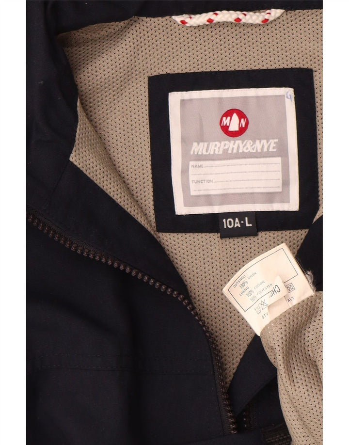 MURPHY & NYE Bomberjacke für Jungen, 9–10 Jahre, groß, marineblaues Nylon