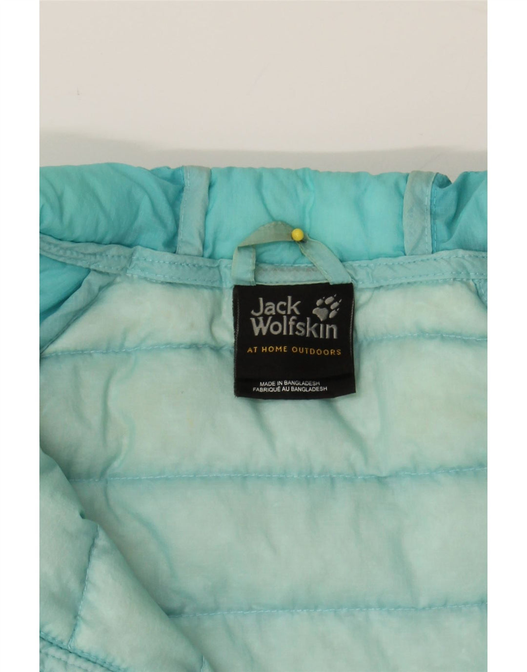 JACK WOLFSKIN Womens Padded Jacket UK 12 Medium Blue Colourblock Polyamide Vintage Jack Wolfskin and Second-Hand Jack Wolfskin from Messina Hembry 