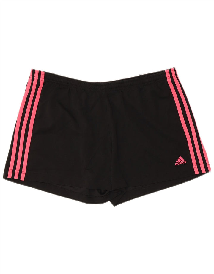 ADIDAS Damen Sportshorts UK 18 XL Schwarz Polyester