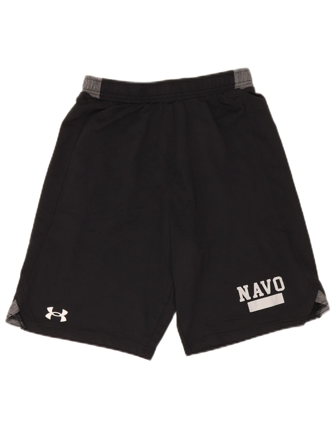 Under Armour Herren-Sportshorts mit Grafik, Größe S, schwarzes Farbblock-Polyester