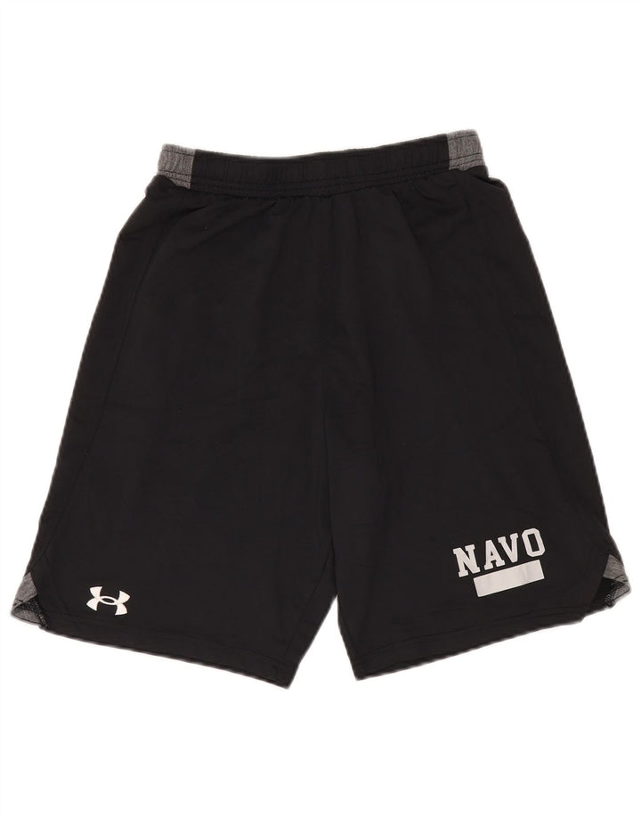 Under Armour Herren-Sportshorts mit Grafik, Größe S, schwarzes Farbblock-Polyester