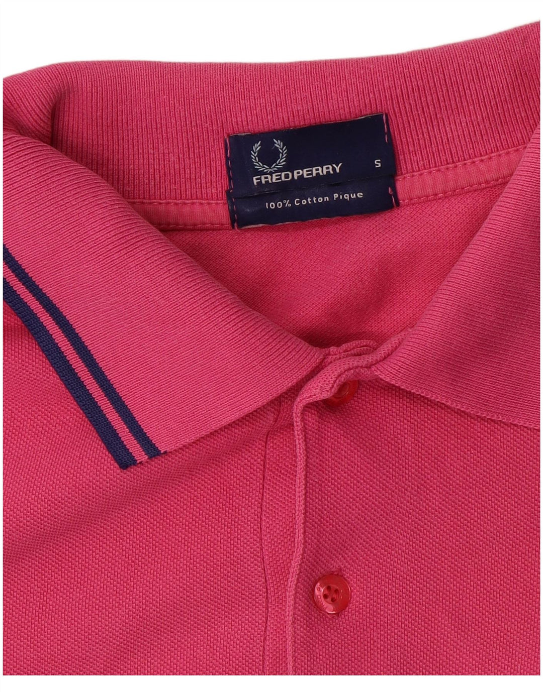 FRED PERRY Herren-Poloshirt, klein, rosa Baumwolle