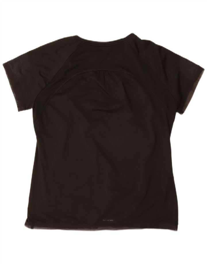 Adidas Damen Climacool T-Shirt Top UK 22 XL Schwarz Polyester
