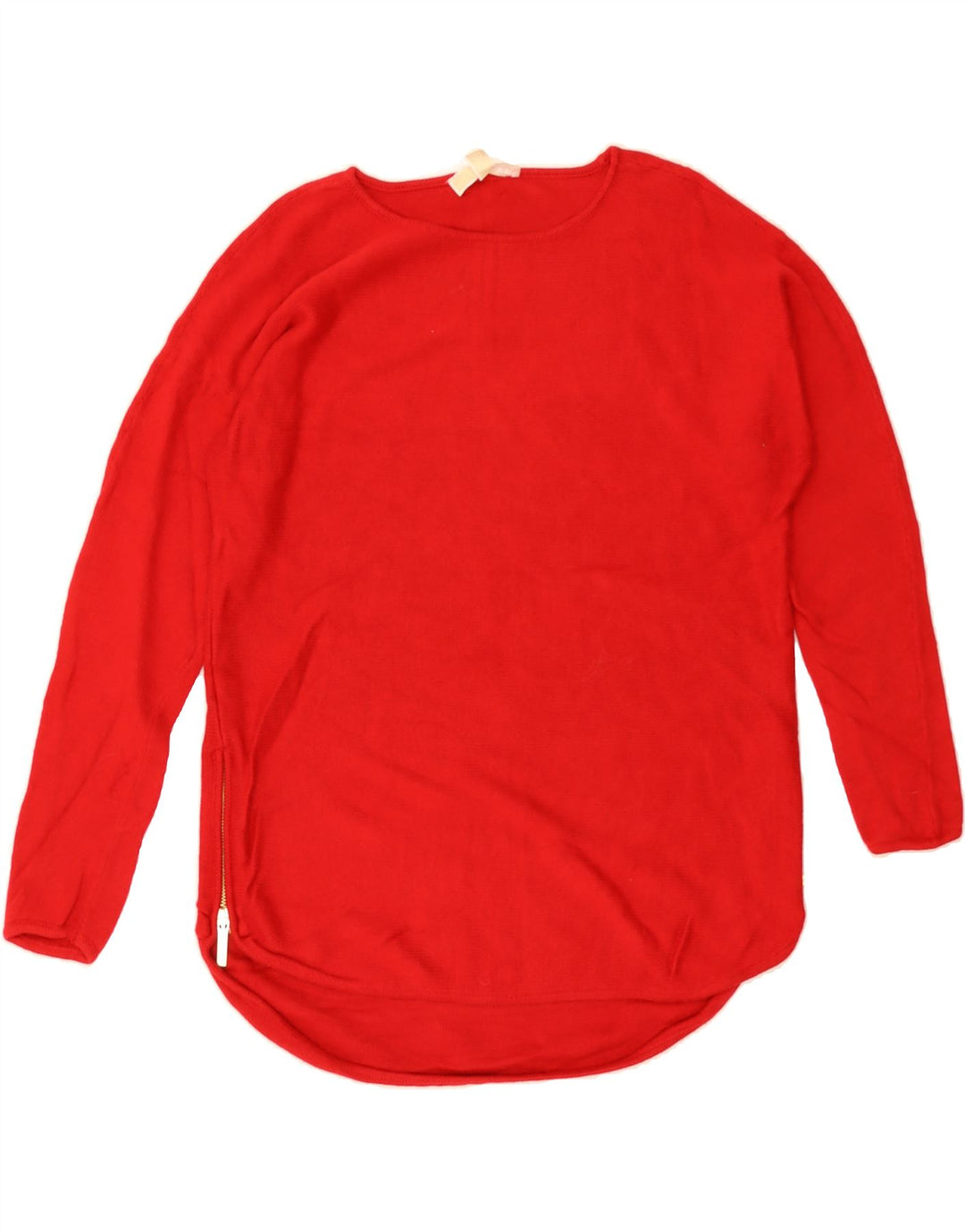 MICHAEL KORS Womens Oversized Boat Neck Jumper Sweater UK 14 Medium Red Vintage Michael Kors and Second-Hand Michael Kors from Messina Hembry 