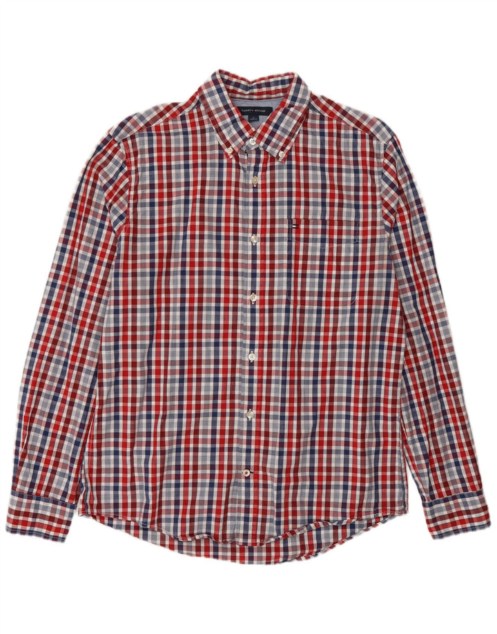 Tommy Hilfiger Herrenhemd, mittelgroß, mehrfarbig, Gingham-Baumwolle