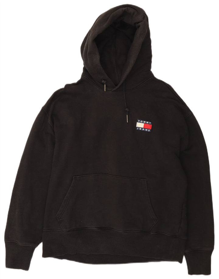 TOMMY HILFIGER Herren Kapuzenpullover XL Schwarz Baumwolle
