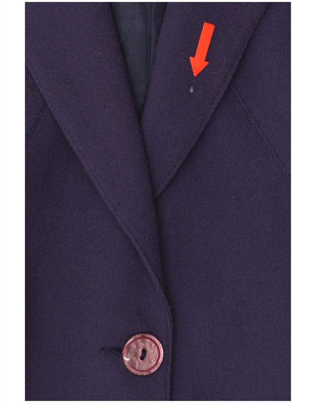 A.Basile Damen-Blazerjacke mit 3 Knöpfen, IT 46, große violette Wolle