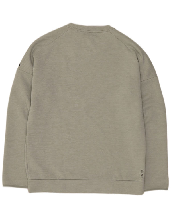 Adidas Herren Graphic Regular Fit Sweatshirt Pullover Mittelgrünes Polyester