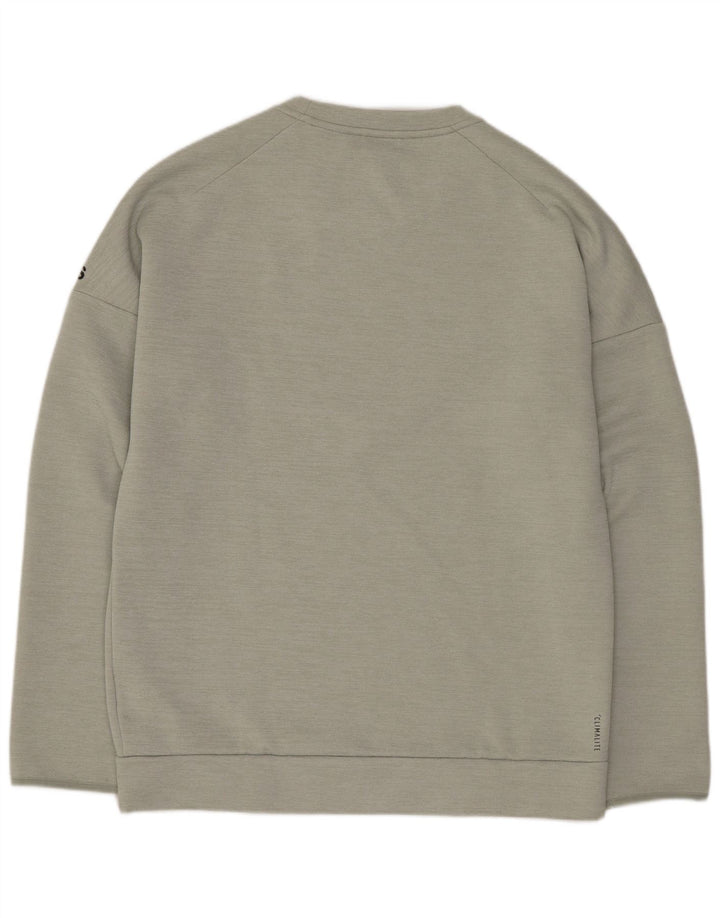 Adidas Herren Graphic Regular Fit Sweatshirt Pullover Mittelgrünes Polyester